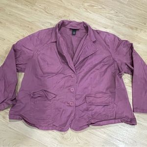 Venezia (Lane Bryant) Mauve Button Blazer Jacket Size 22/24